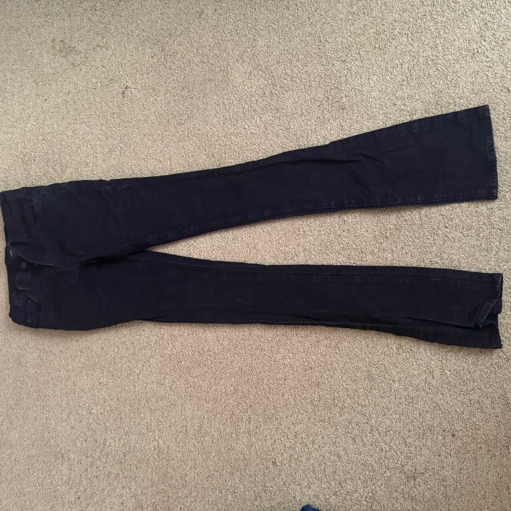 Men's Flared Black Purple Brand Jeans